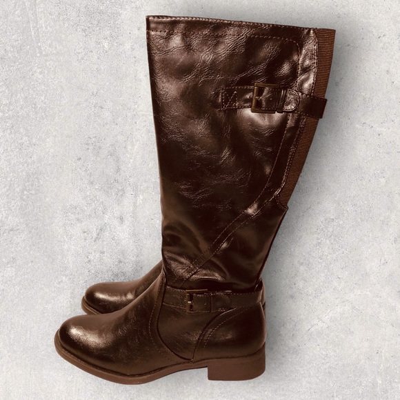 Yuu Ripple Over The Calf Boots Women's Size 7 New - Picture 3 of 10